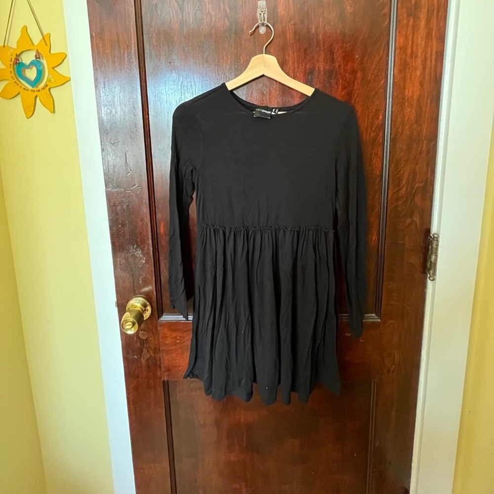 Long sleeve black dress